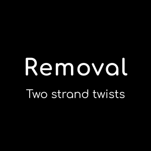 Removals | Two Strand Twists